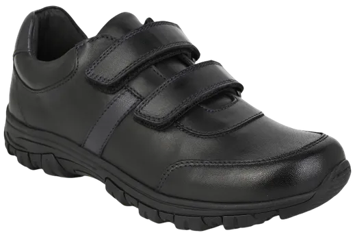 Benelaccio Boys' Leather Moc Toe Velcro Casual Shoes - view 9